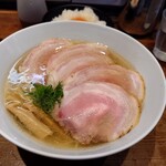 町田汁場 しおらーめん進化 - 限定  秀麗豚のチャーシュー麺 1500円