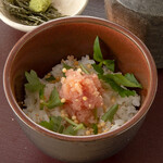 Ochazuke（boiled rice with tea）cod roe