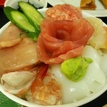 まぐろレストラン - 海鮮丼定食１０００円(201401)