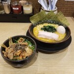 Ginya - 味玉ラーメン ＋ チャーシュー丼