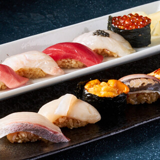 Enjoy luxurious Edomae Sushi made with carefully selected ingredients and a taste of the Edo period.