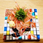 Sushi To Oden Ninoya - 本日のあて巻き 生桜海老のあて巻き（500円）
