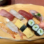 しほう田 - にぎり鮨ランチ … ¥1,300円（税込）