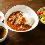肉丸 - 料理写真:ランチセット　カレー
