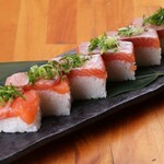6 pieces of grilled fatty salmon box Sushi