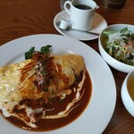 하이카라야 - 오므라이스와 데미글라스 소스 세트!