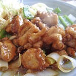 お食事処大吉 - 「鶏丁定食」のメイン