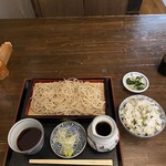 Azabu Sawachou - 蕎麦も高菜御飯も意外と盛りが良い。