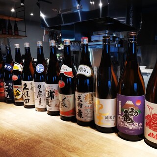 We also have a wide selection of sake and wine!