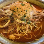 キャナリィ・ロウ - 渡り蟹のスープ仕立てパスタ