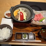 すき焼き 牛しゃぶ 松重 - 