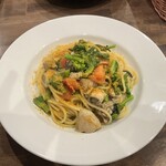 トラットリア アヴァンザ - 牡蠣と菜花のカラスミ　オイルベース
