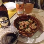 アヒージョとビールたち