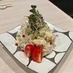 太閤うどん - しそとみょうがのポテトサラダ（528円）