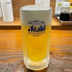 麺場 もっけい - 生ビール（550円）