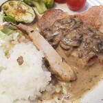 キッチン ブルー グローブ - ロースソテーの断面