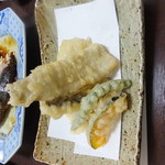 魚河し居魚亭 - 生アナゴ天ぷら