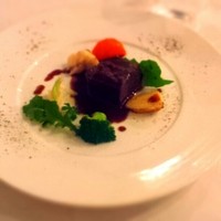 四間道レストランMATSUURA - 牛ほほ肉のカシスソース！ほほ肉がやわらかすぎてほっぺた落ちそうだった！