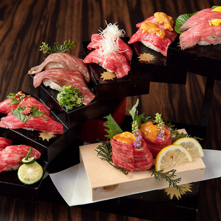 我們的招牌肉類壽司任吃，邀請您來一場創新的味覺冒險。