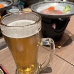 大江戸温泉物語　あいづ - 生ビールで乾杯なり♪