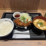 松のや - 鬼おろしポン酢ささみカツ定食 豚汁変更 アプリクーポン200円引