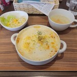 Book&Cafe moca - 料理写真:◆「ピラフミートドリア」 MOCAセット