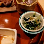 銀座 しのはら - 揚げと水菜