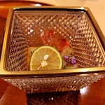 銀座 しのはら - ボタン海老の紹興酒漬け