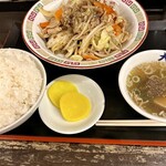 ラーメン大将 - 肉野菜炒め定食