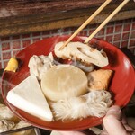 Assortment of 5 oden dishes