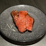 Yakiniku Ushiyama - 特選ハラミとタレ焼肉の盛り合わせ3種