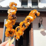 Octopus skewers