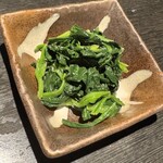 韓国料理と速達レモンサワー 檸檬家 - ほうれん草のマムル