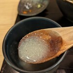 鴨蕎麦 尖 - 蕎麦湯と言うより「蕎麦粥」