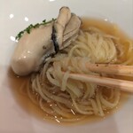 鴨蕎麦 尖 - 柚子切り蕎麦を手繰る