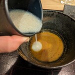 鴨蕎麦 尖 - 鴨汁に注ぐ