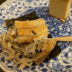 鴨蕎麦 尖 - 温かい蕎麦を使った点が面白い