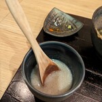 鴨蕎麦 尖 - 「蕎麦湯」
