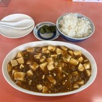 奥穂飯店 - 麻婆豆腐とライス