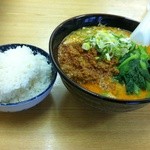 上海菜 - 四川風坦々麺ライスセット￥700