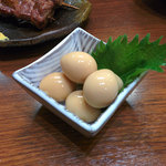 Yakiton Umaimon Yokochou Marutaka - うずらの醤油煮