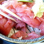 寿司吉 - ご飯が見えないほど中落ちがたっぷり！！！！！