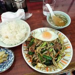 昇龍 - 料理写真:日替わり定食のレバニラ炒め定食７８０円