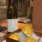 割烹 三長 - 日本酒　一合　（錫のうつわ、氷で冷やしていただく贅沢）