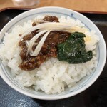 つるや食堂 - 肉味噌オンザライス