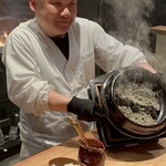 薪鳥新神戸 - 噴煙！？