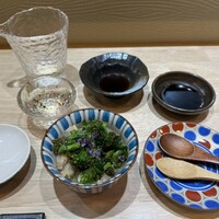鮨 蓮心 - 蛤に菜の花トッピング