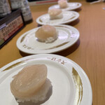 スシロー - 料理写真:大大大大感謝の北海道まつり　まるごとほたて貝柱