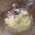 赤坂 鮨大谷 - ツブ貝と白木耳の冷製ビーフン