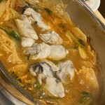 南九州畜産 卸売市場 なんちく - もつ鍋in牡蠣白子